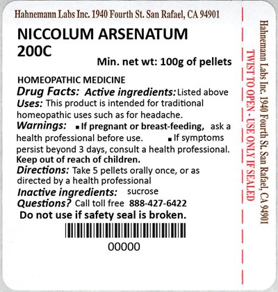 Niccolum Arsenatum 200C 100g.jpg Niccolum Arsenatum 200C 100g - Niccolum Arsenatum 200C 100g